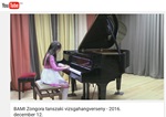 Zongora tanszaki vizsgahangverseny – 2016. december 15. – VIDEÓ