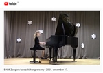 Zongora tanszaki hangverseny – 2021. december 17. – VIDEÓ